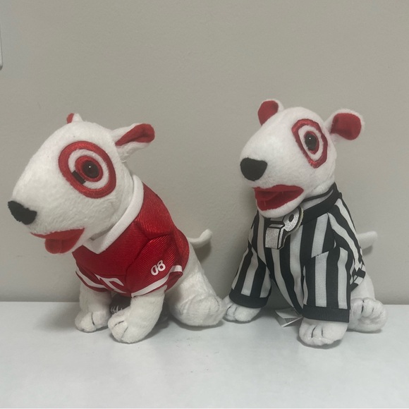 🌟 Adorable Target Bull's-Eye Plush Football and Ref Dog! 🌟 - Picture 3 of 3